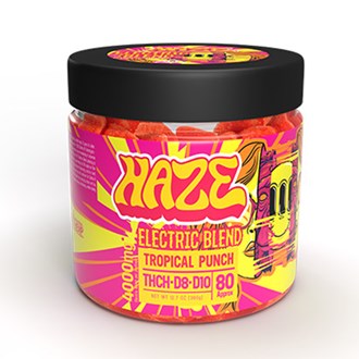 Haze Sativa Electric Blend  Tropical Punch 4000mg Gummy 